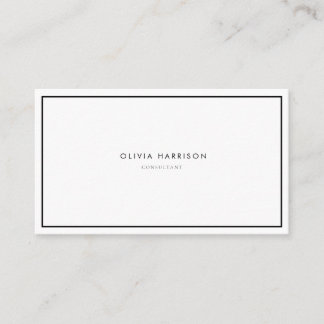 Luxury Minimalist Professional Business Card