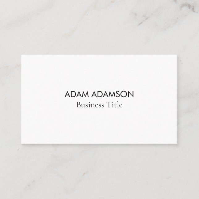 Luxury Minimalist (QR Code) Modern Professional  Business Card (Front)