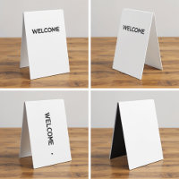 Luxury Minimalist Table Tent Sign Display