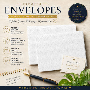 Luxury Minimalist Wedding Envelopes