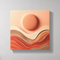 Luxury Modern 3D Abstract  - Layered Hill