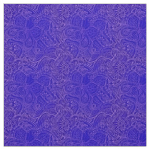 Luxury Modern Blue Natural Floral Butterfly Fabric