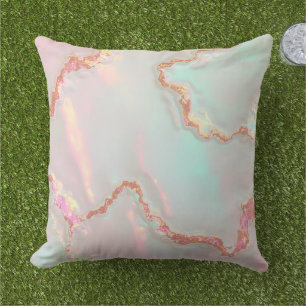 Luxury Modern Blush Pink Soft Mint Gold Collection Cushion