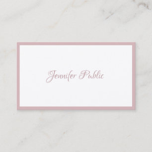 Luxury Modern Calligrahy Script Minimalist Elegant Business Card