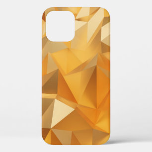 Luxury modern design gold polygon background 3d re iPhone 12 case