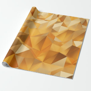 Luxury modern design gold polygon background 3d re wrapping paper