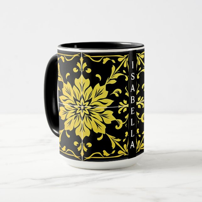 Luxury Modern Elegant Floral Collection Mug (Front Left)