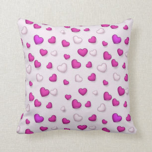 Luxury Modern Elegant Love Pink Heart Cushion