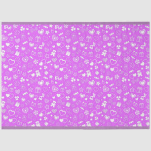Luxury Modern Elegant Love Purple Heart Tissue Paper