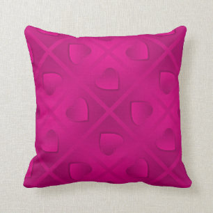 Luxury Modern Elegant Pink Heart Cushion