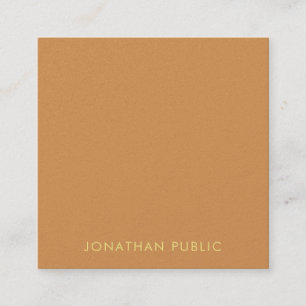 Luxury Modern Elegant Trendy Colours Template Square Business Card