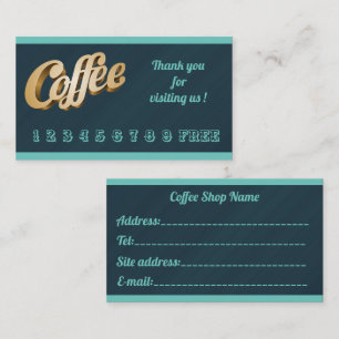 Luxury Modern Free Green Marble Coffee Business Card