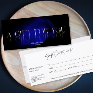 Luxury Modern Gift Certificate Gift Card add logo