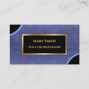 Luxury Modern Gold Blue Jeans Business Card