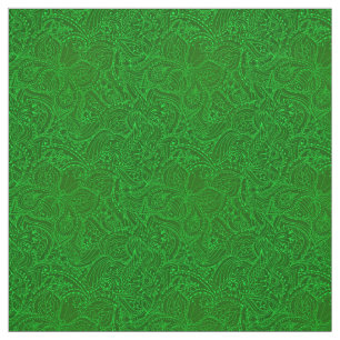 Luxury Modern Green Natural Floral Butterfly Fabric