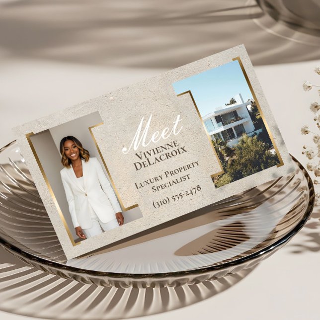 Luxury Modern Professional Photo Collage Elegant Business Card (Luxury Modern Professional Photo Collage Elegant Business Card)