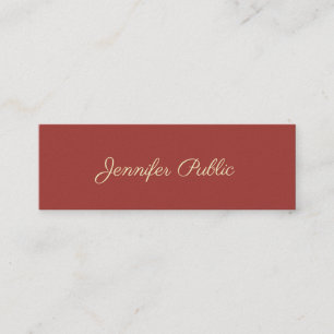 Luxury Modern Template Elegant Colours Professiona Mini Business Card