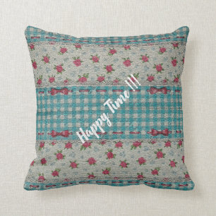 Luxury Modern Vintage Floral Rose Cushion