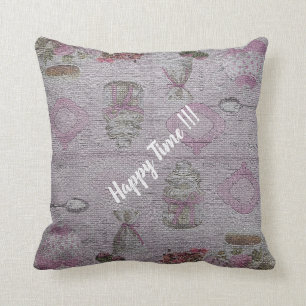 Luxury Modern Vintage Floral Rose Cushion