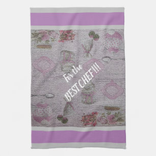 Luxury Modern Vintage Floral Rose Tea Towel