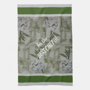 Luxury Modern Vintage Floral Rose Tea Towel