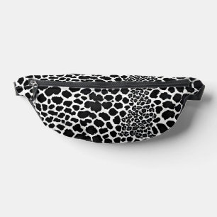 Luxury Modern White Leopard Elegant Collection Bum Bags