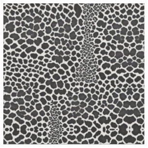 Luxury Modern White Leopard Elegant Collection Fabric