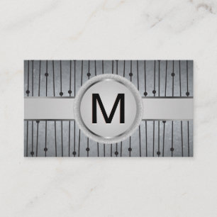Luxury Monogram Band   Abstract Pattern Business Card