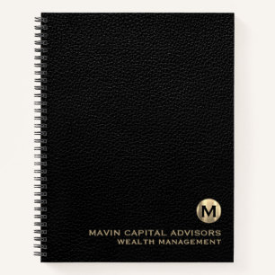 Luxury Monogram Initial Logo Notebook