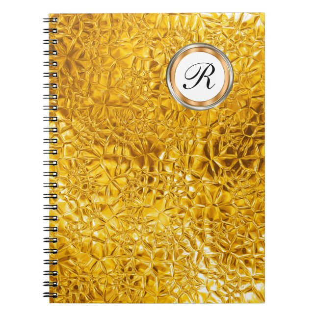 Luxury Monogram Notebook Journal (Front)