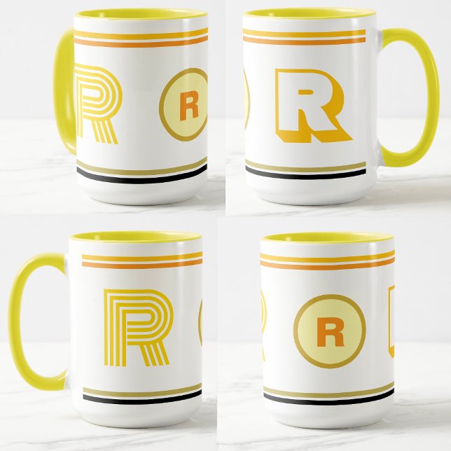 Luxury Monogrammed Initial Coffee Mug Gift (Luxury monogrammed coffee mug
)