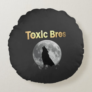 Luxury Moon Round Pillow, Toxic Bros Signature Round Cushion