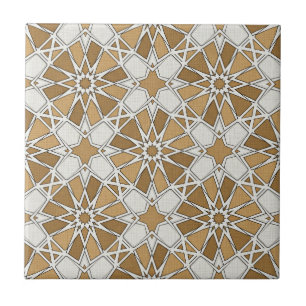 Luxury Moroccan Zellige Mosaic Pattern Ceramic Tile