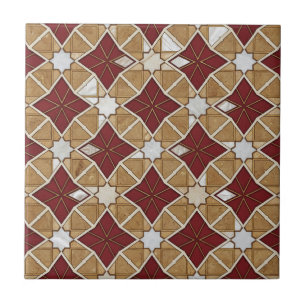 Luxury Moroccan Zellige Mosaic Seamless Pattern Ceramic Tile