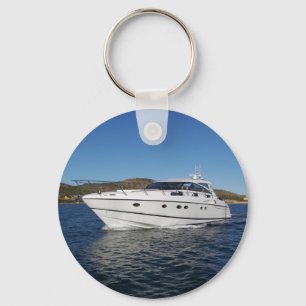 Luxury Motor Boat Key Ring