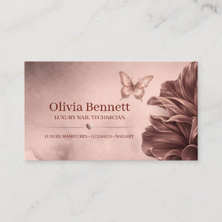 Luxury Nail Technician Business Card