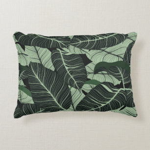 Luxury nature leaves background. Floral pattern, T Decorative Cushion