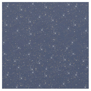 Luxury navy blue sparkle gold glitter pattern fabric