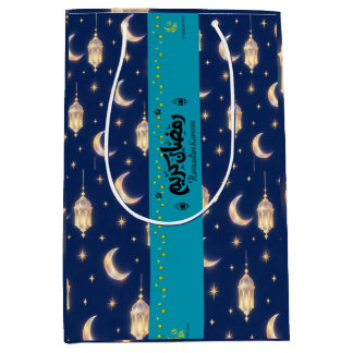 Luxury Navy Gold Ramadan Gift Bag