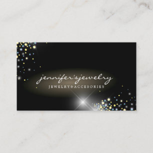 Luxury Night Sky Gala Event Planner Celebration Business Card
