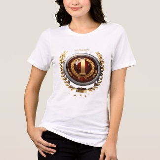 Luxury Number One Laurel Wreath Guarantee Emblem Tri-Blend Shirt