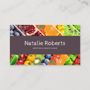 Luxury Nutrition Dietician Appointment  Business Card