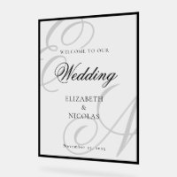 Luxury Old Money Monogram Wedding Welcome