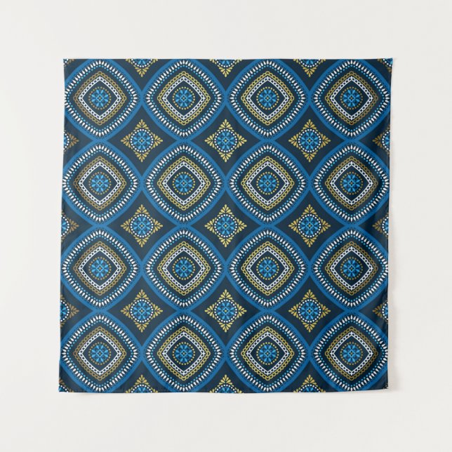 Luxury oriental seamless pattern tapestry (Front)