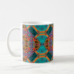 Luxury ornamen arabesque seamless pattern coffee mug