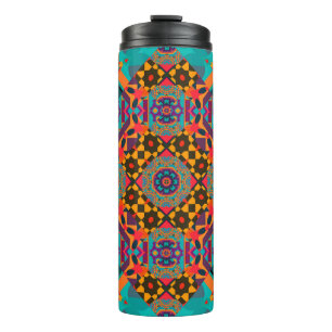 Luxury ornamen arabesque seamless pattern thermal tumbler