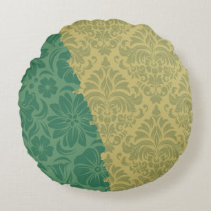 Luxury Ornamental Elements Round Cushion
