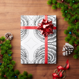 Luxury Ornamental Spiral Seamless Pattern Wrapping Paper
