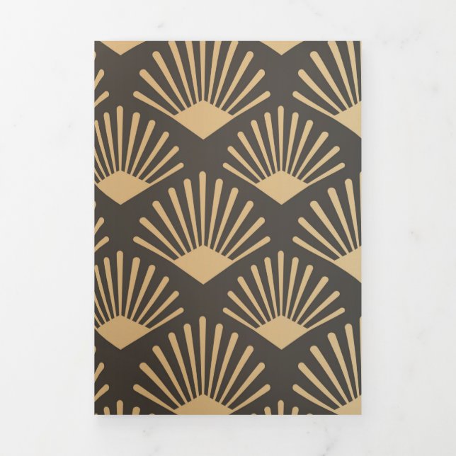 Luxury Ornaments 24 Tri-Fold Holiday Card (Cover)
