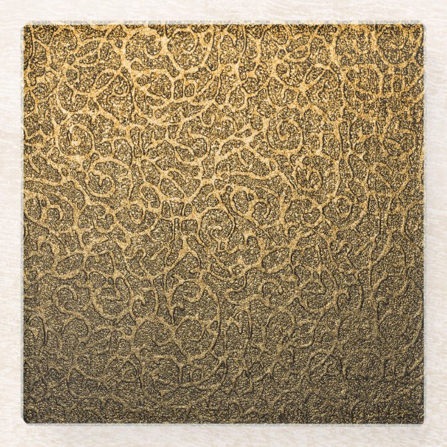 Luxury Packaging, Bright Spot Highlights. Glass Coaster (Front)